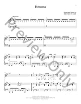 Hosanna piano sheet music cover